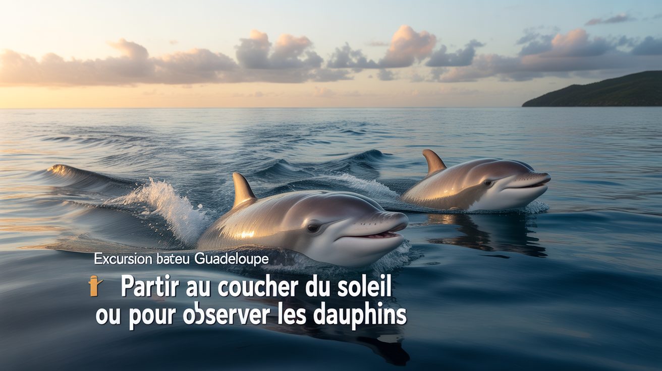 partir au coucher du soleil ou pour observer les dauphins